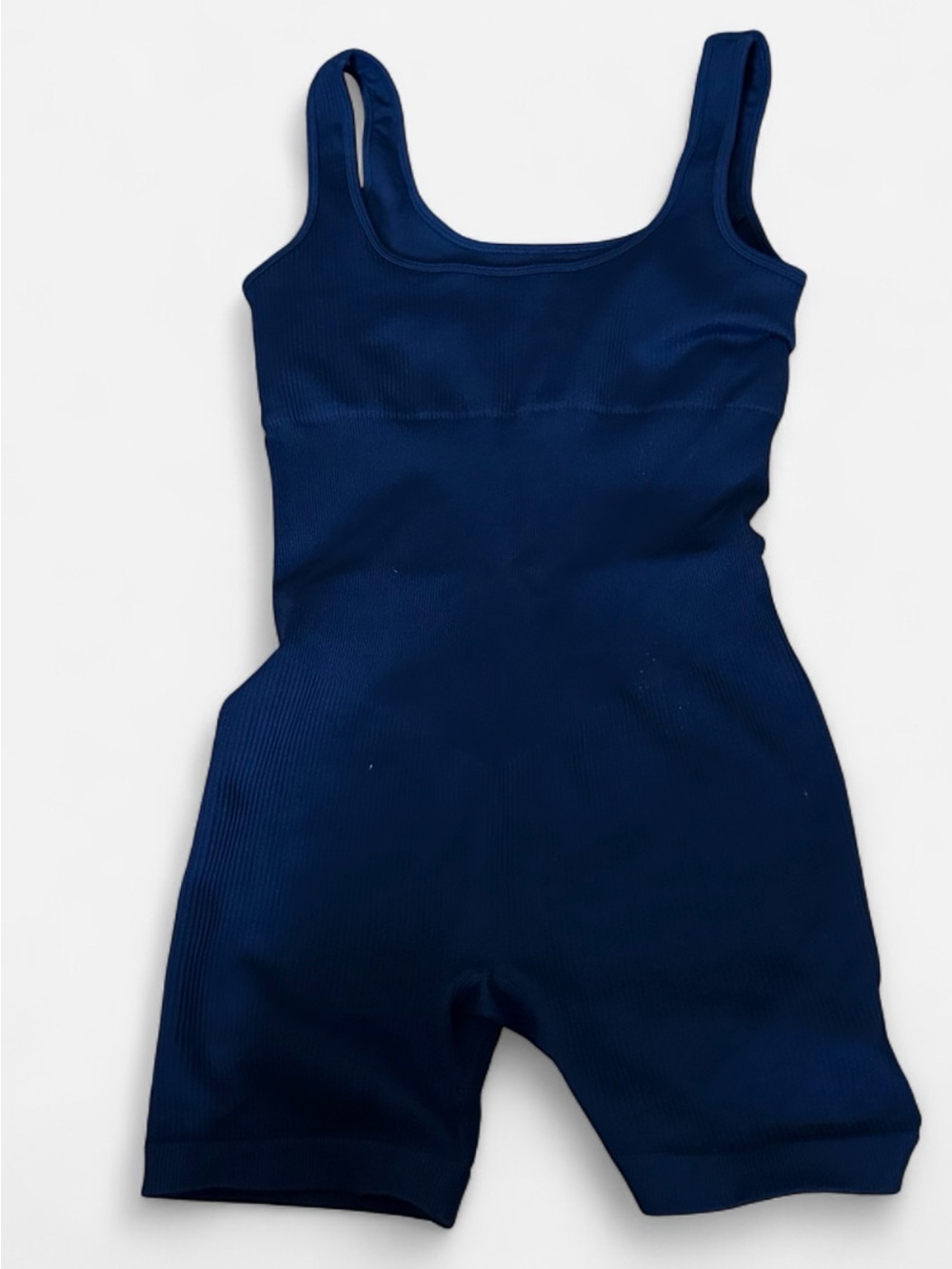 BLACK seamless shaping romper with a sculpting